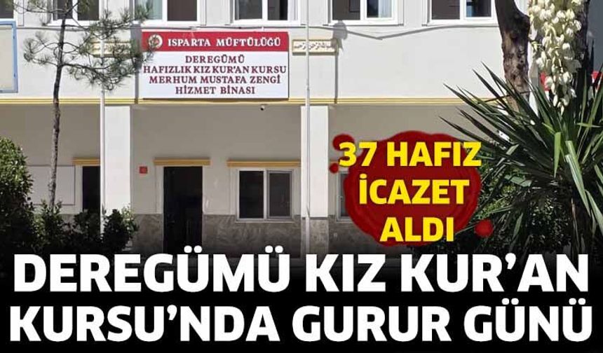 Deregümü Kız Kur’an Kursu’nda Gurur Günü