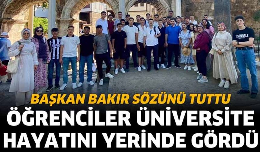 Öğrenciler Üniversite Hayatını Yerinde Gördü