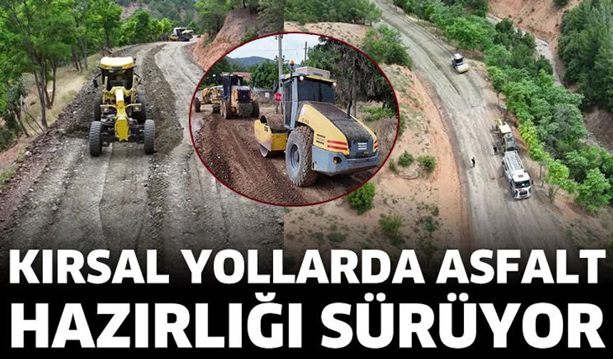 Kırsal Yollarda Asfalt Hazırlığı Sürüyor