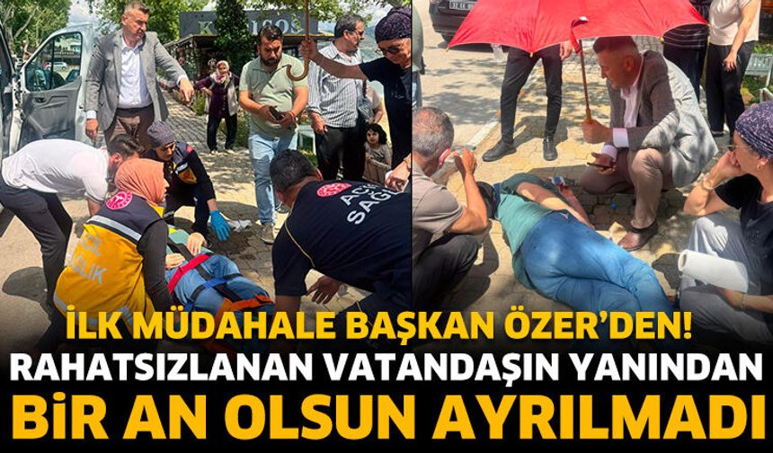 Rahatsızlanan Vatandaşın Yanından Bir An Olsun Ayrılmadı