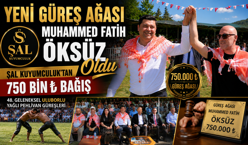 GÜREŞ AĞASI ŞAL KUYUMCULUK 750 BİN TL’LİK DEV DESTEK
