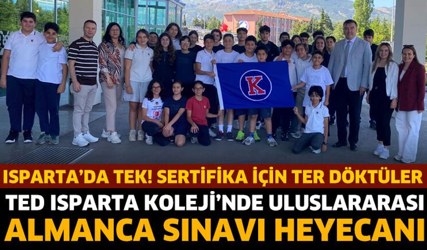 TED Isparta Koleji’nde Uluslararası Almanca Sınavı Heyecanı