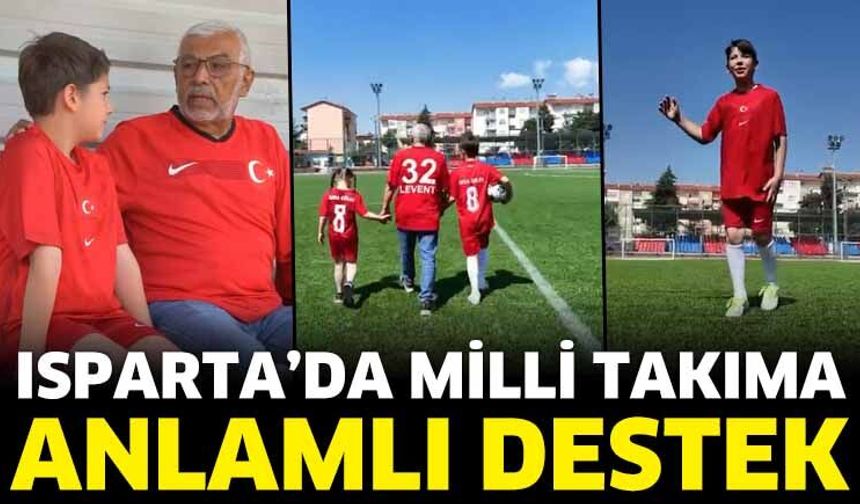Isparta'da Milli Takıma Anlamlı Destek