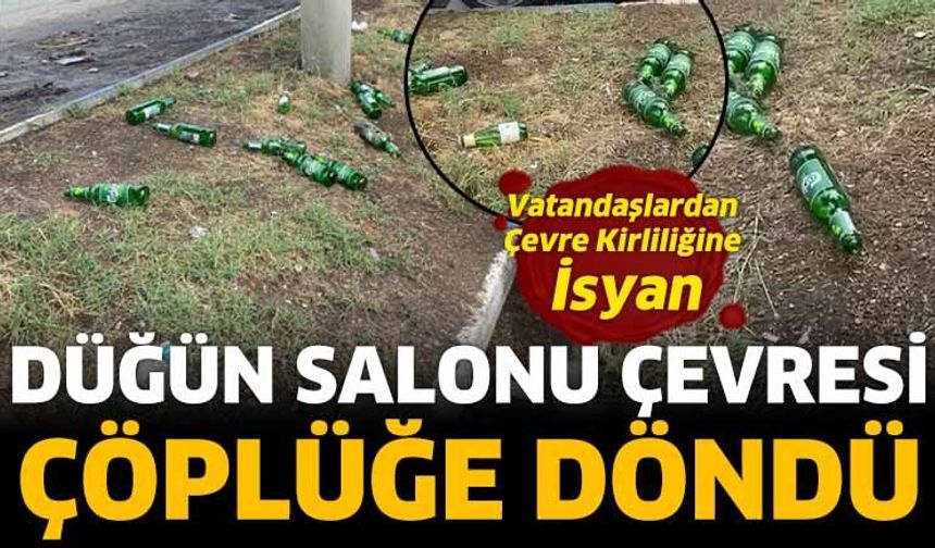 Düğün Salonu Çevresi Çöplüğe Döndü