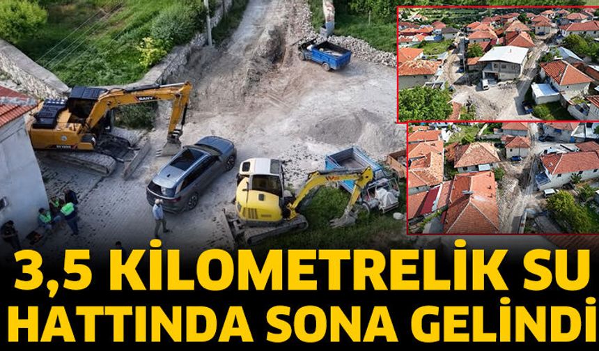 Köyün İçme Suyu Hattında Son Aşama