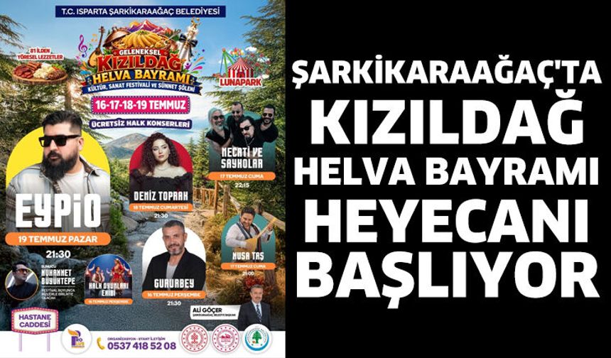 Şarkikaraağaç'ta Kızıldağ Helva Bayramı Heyecanı Başlıyor