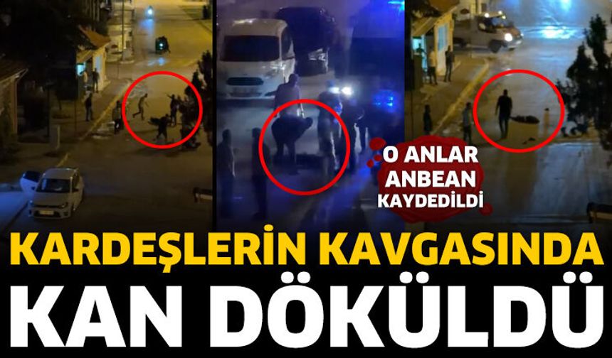 Kardeşlerin kavgasında kan döküldü