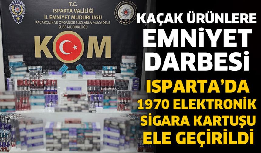 Isparta’da Kaçak Kartuş Operasyonu