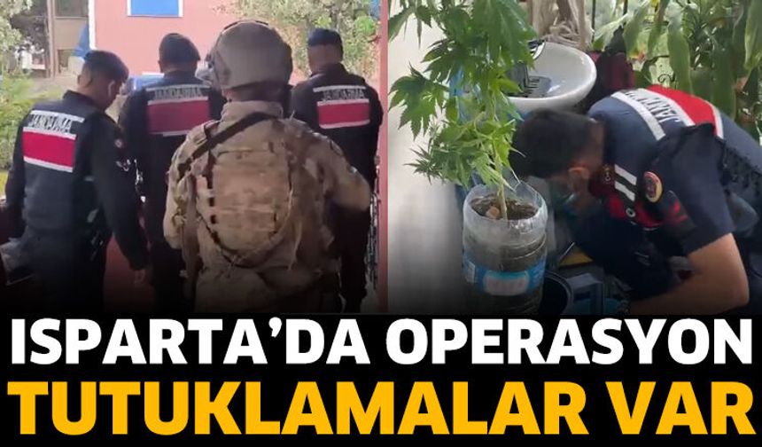 Isparta'da jandarmadan 'uyuşturucu' operasyonu