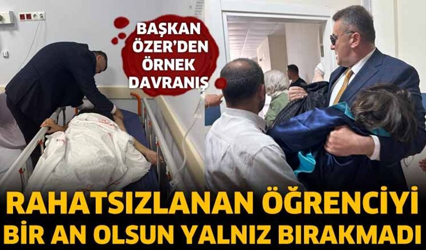 Rahatsızlanan Öğrenciyi Bir An Olsun Yalnız Bırakmadı