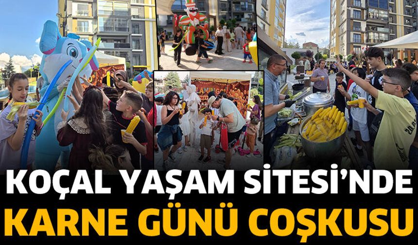 Koçal Yaşam Sitesi’nde Karne Günü Coşkusu