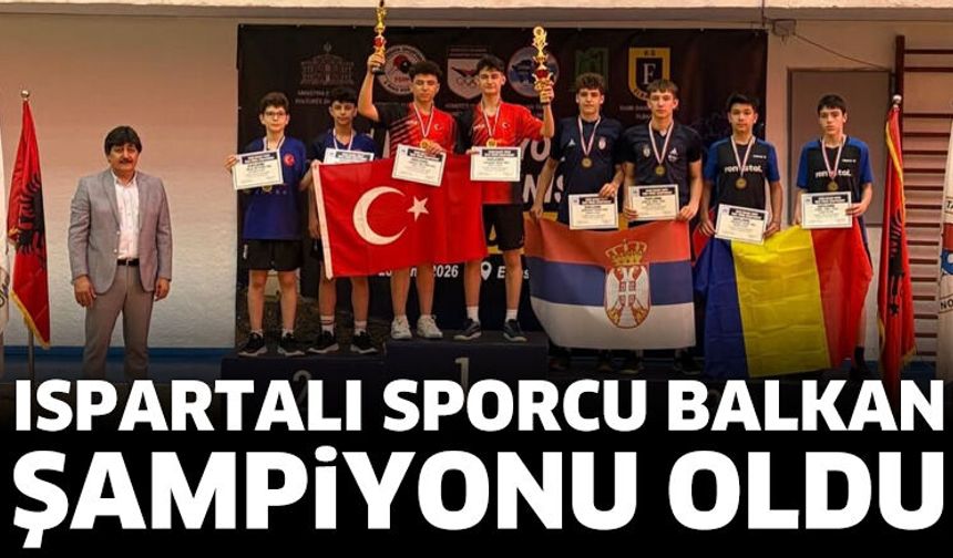 Ispartalı sporcu balkan şampiyonu oldu