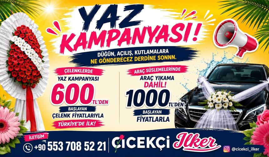 Çiçekçi İlker’den Yaz Kampanyası
