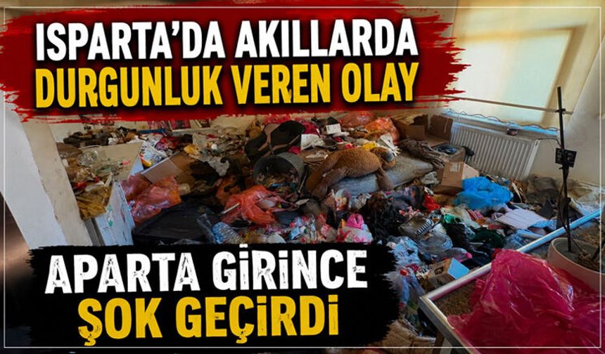 Aparta girince şok geçirdi! Çöp yığınına çevirmiş