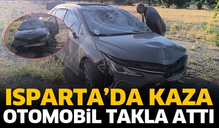 Otomobil takla attı