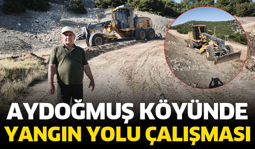 Aydoğmuş Köyünde yangın yolu çalışması