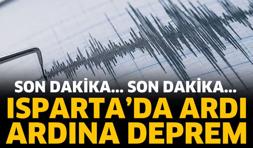 Isparta'da deprem