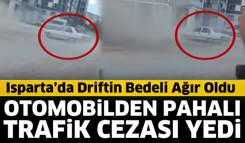 Otomobilden pahalı trafik cezası yedi