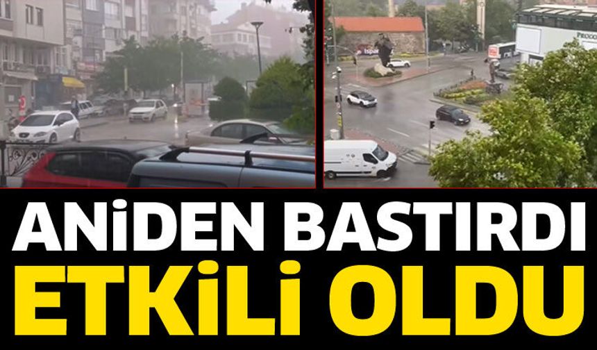 Isparta'da sağanak yağış etkili oldu