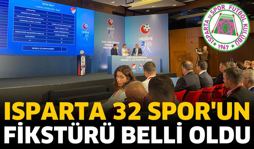 Isparta 32 Spor'un fikstürü belli oldu