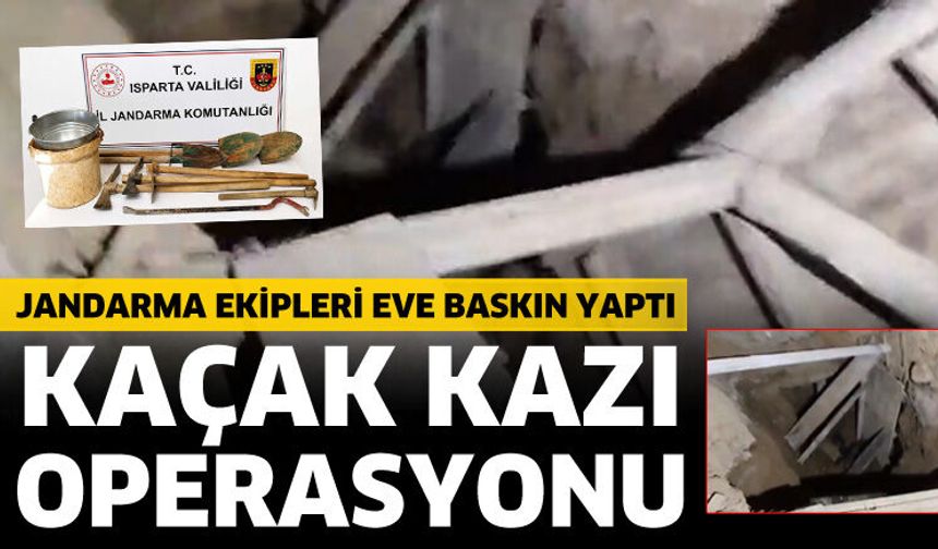 Kaçak kazı operasyonu! 1 gözaltı