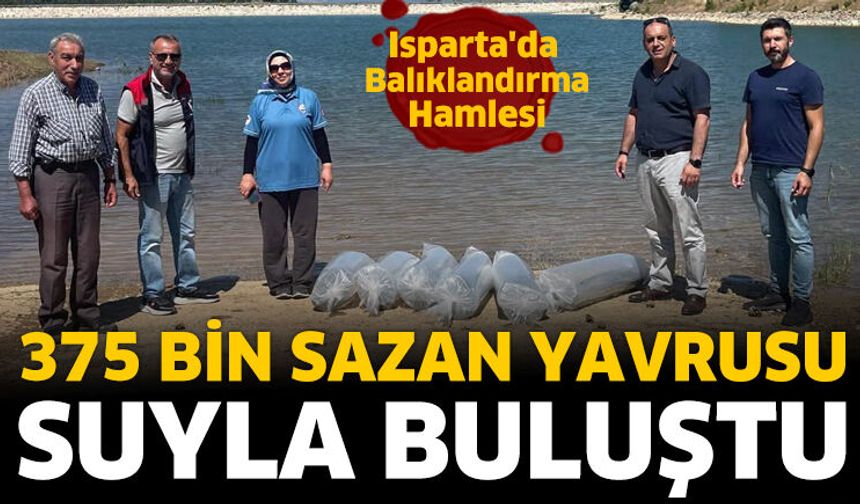 Isparta'da iç sulara sazan takviyesi