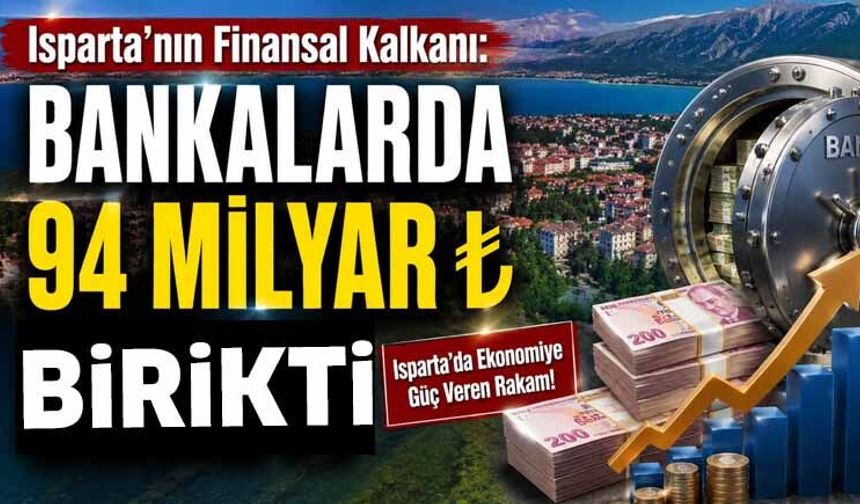 Isparta'nın Finansal Kalkanı: Bankalarda 94 Milyar ₺ Birikti