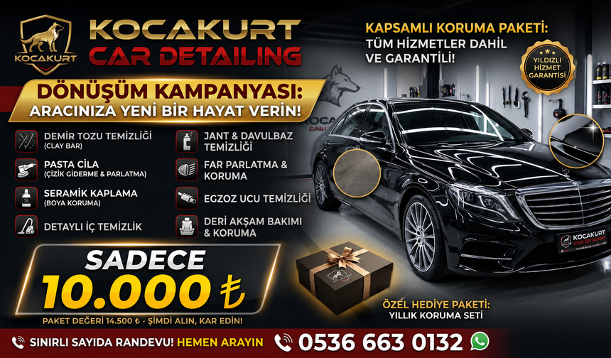 Koçakurt Car Detailing’den Araç Sahiplerine Kaçırılmayacak Dönüşüm Kampanyası