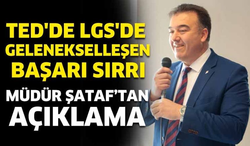 TED'de LGS'de Gelenekselleşen Başarı Sırrı
