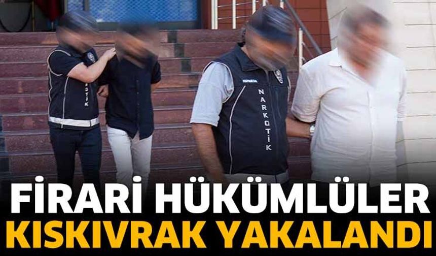 Firari Hükümlüler Kıskıvrak Yakalandı