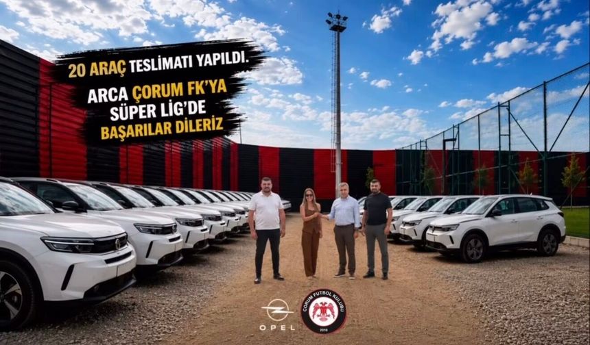 Opel Mutsan’dan Çorum FK’ya 20 Araç Teslim Edildi