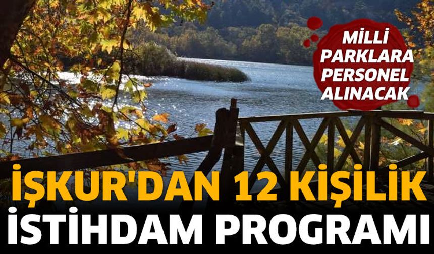 İŞKUR'dan 12 kişilik istihdam programı