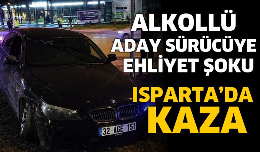 Alkollü Aday Sürücüye Ehliyet Şoku