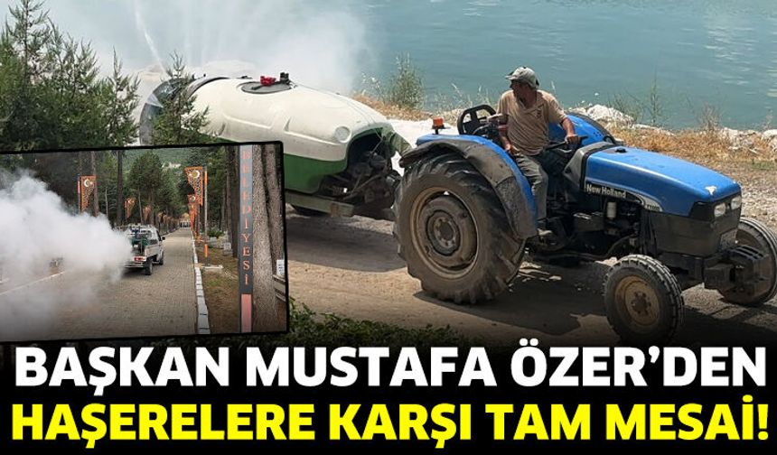 Başkan Mustafa Özer'den Haşerelere Karşı Tam Mesai!